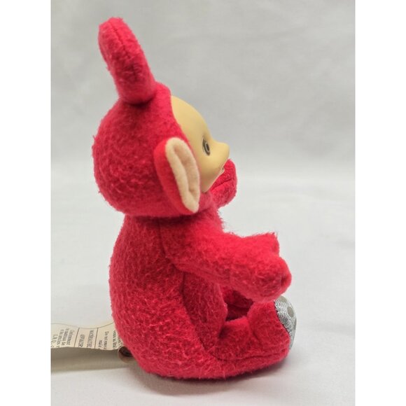 Vintage Playschool Teletubbies Red Po 1998 Mini Stuffed Toy- Rubber Face - Picture 8 of 11